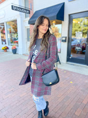 Black & Pink Tweed Jacket