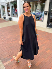 Black Knit Tank Dress