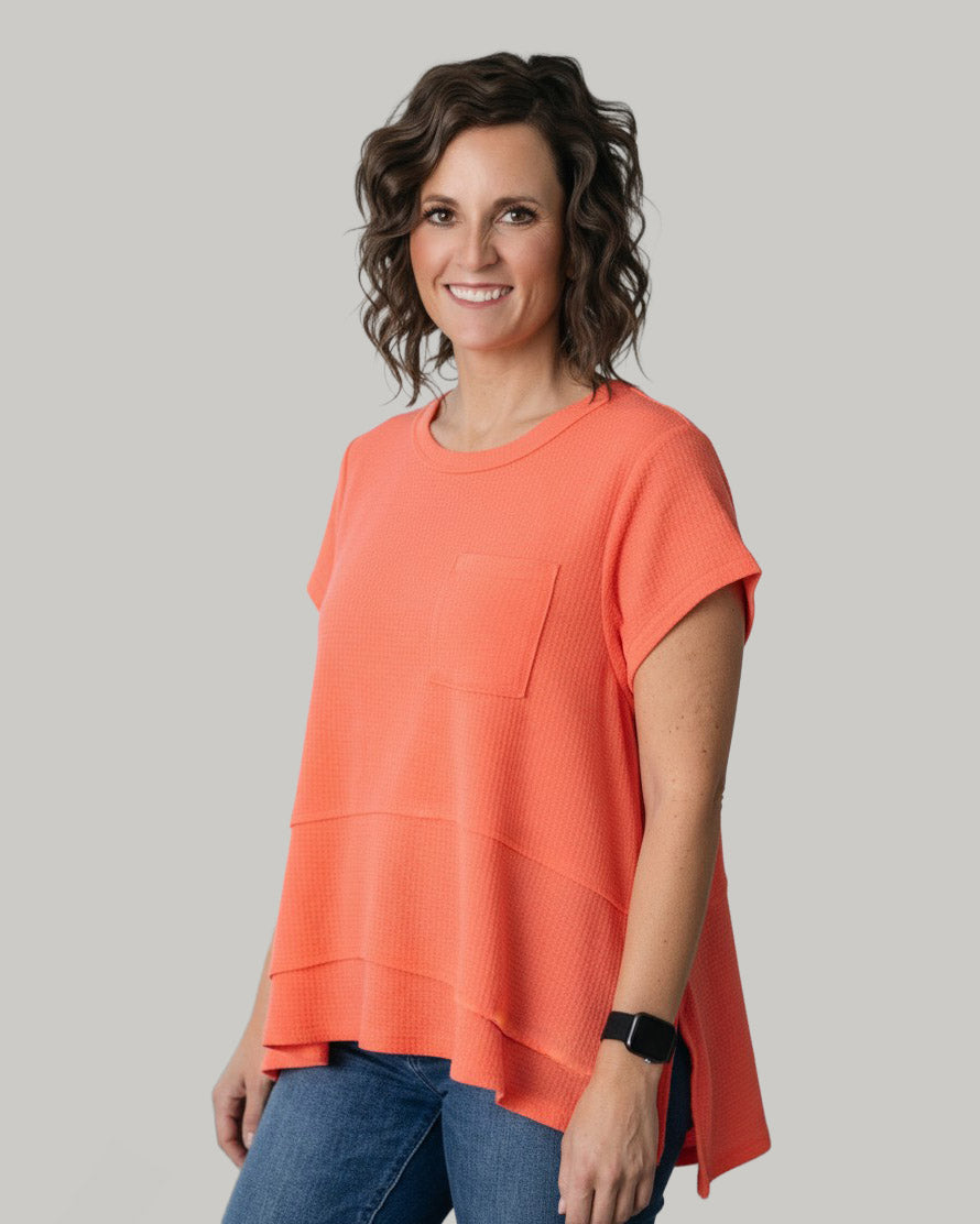 waffle-knit-casual-top