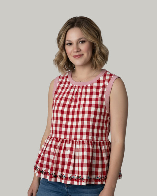 floral-embroidered-gingham-sleeveless