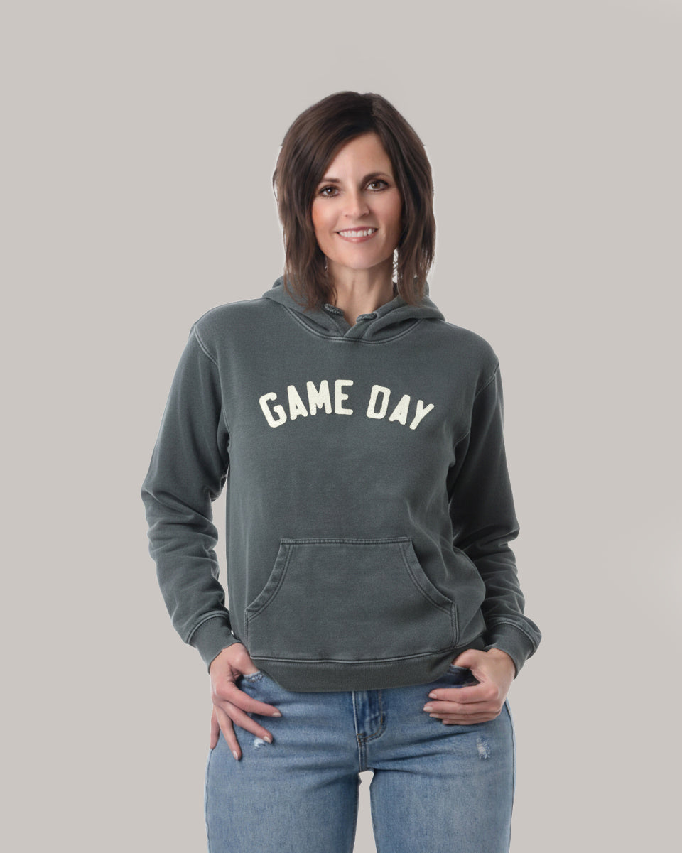 Green & White Game Day Hoodie