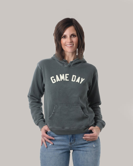 Green & White Game Day Hoodie