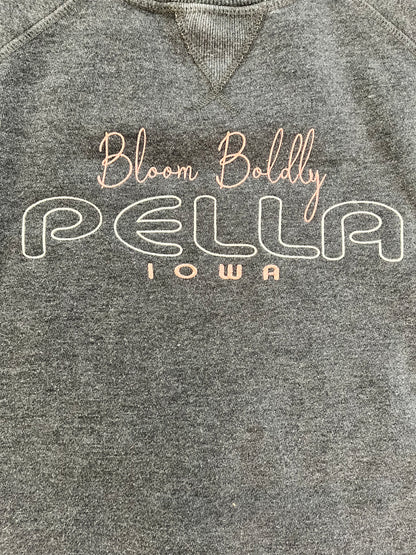 Bloom Boldly Pella Sweatshirt- Charcoal