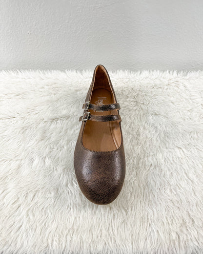 Espresso Crinkle Ballet Flat