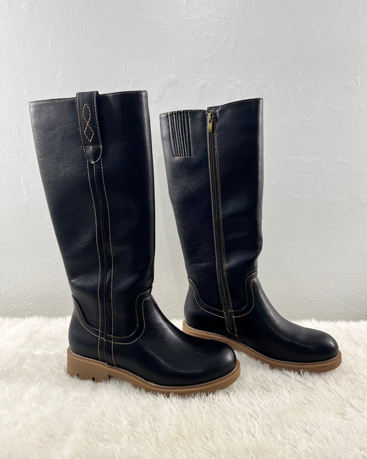 Brown Leather Riding Boots "Gallop"
