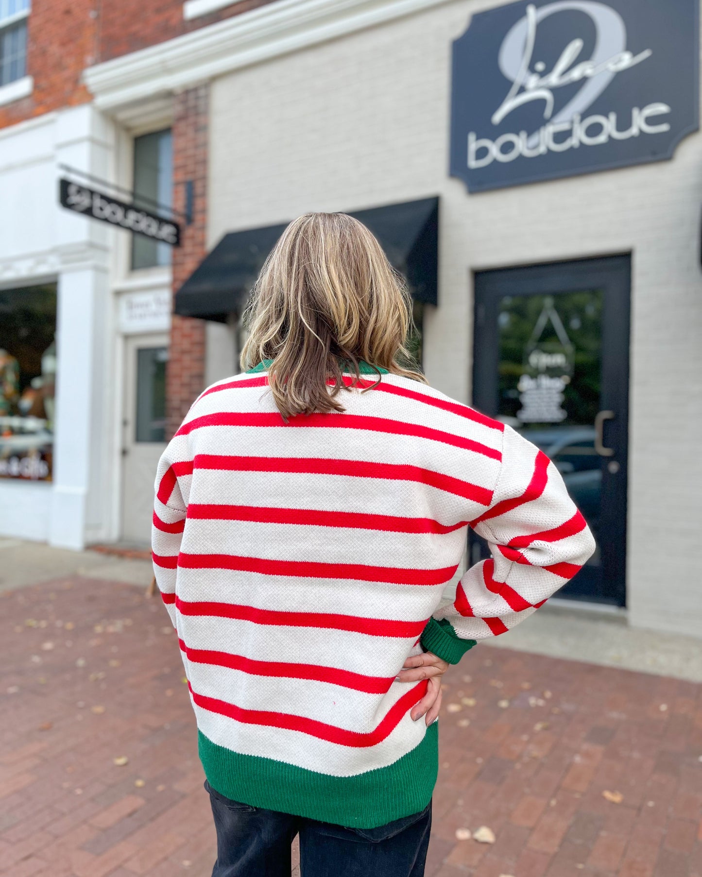 Merry & Bright Striped Sweater