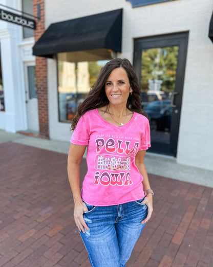 Tulips Meet Mainstreet Pella T-Shirt