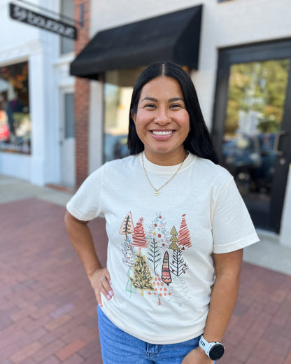 Boho Christmas Tree Farm Graphic Tee