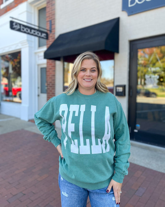 PELLA Tall Script Crewneck Sweatshirt