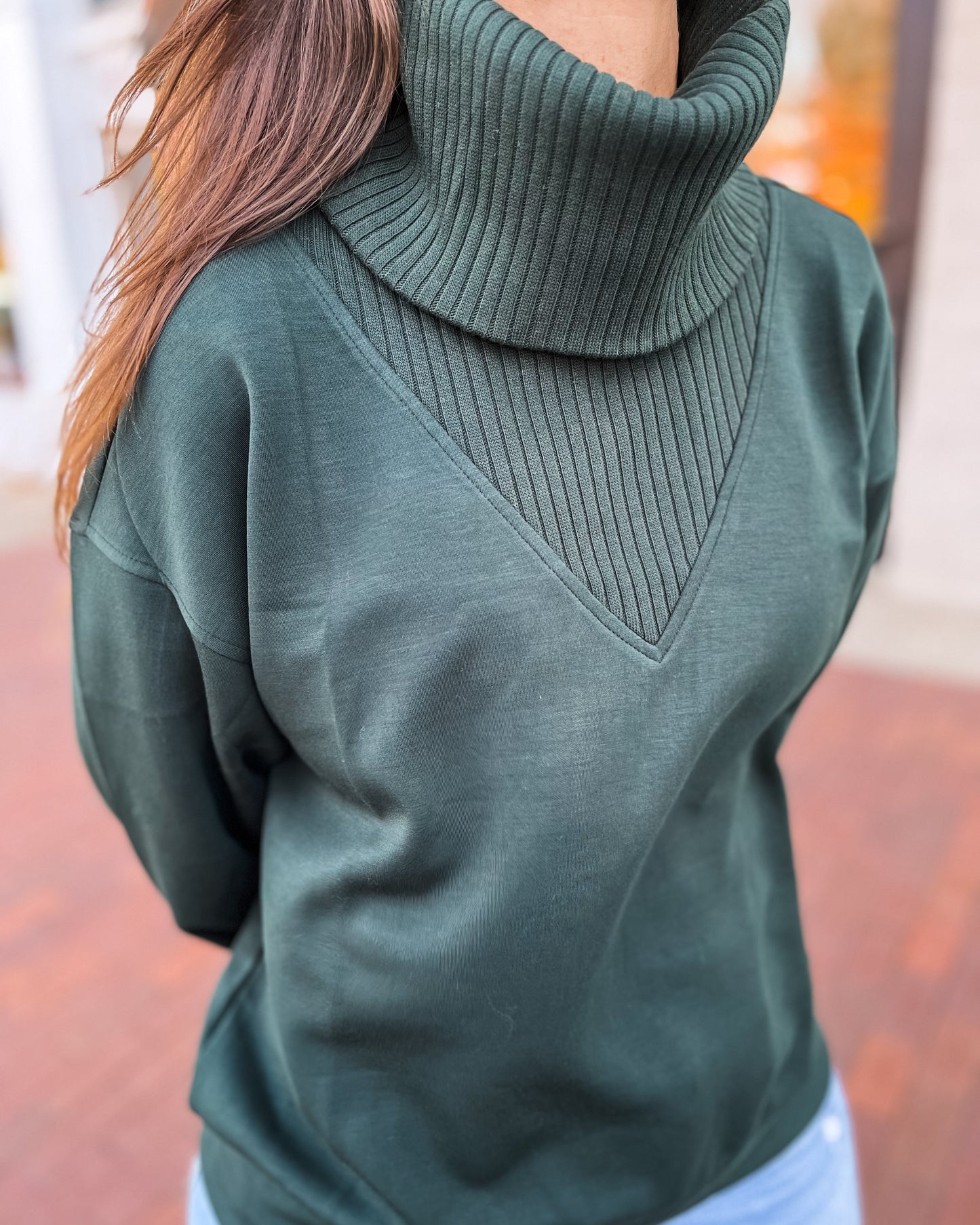 Regency Green Modal Turtleneck