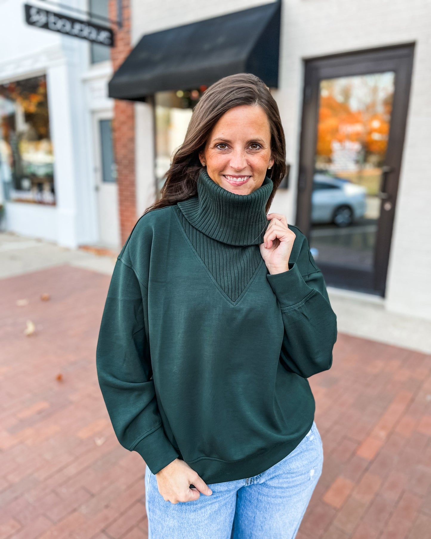 Regency Green Modal Turtleneck