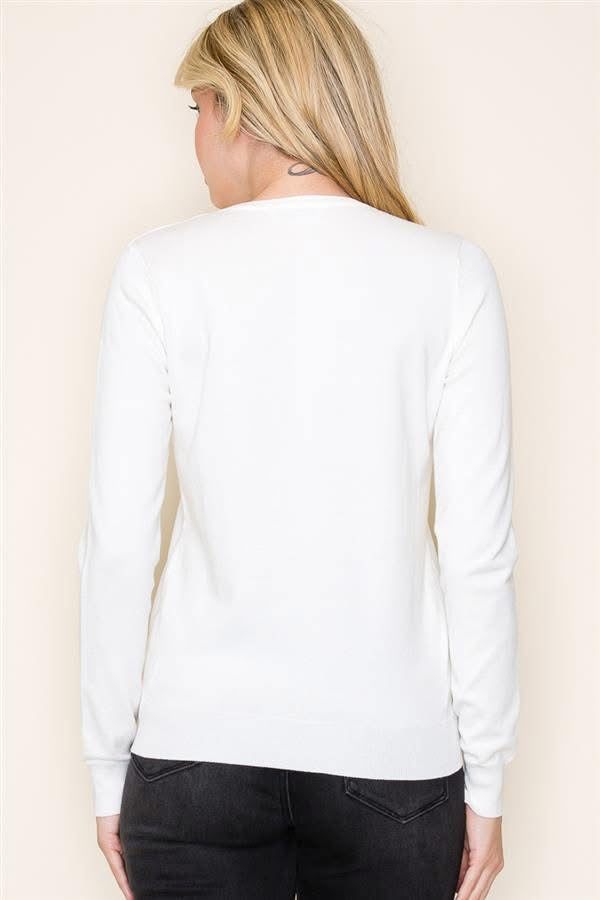 Basic Long Sleeve Crew Neck Pullover Sweater