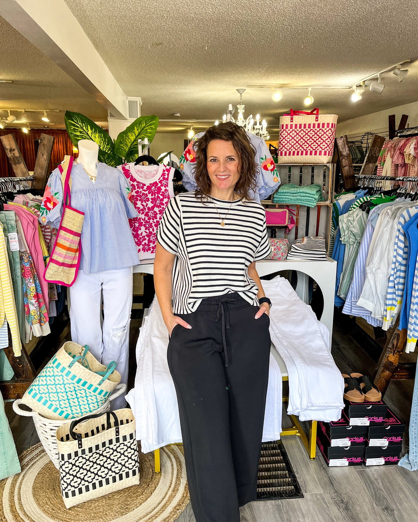 Ivory Round Neck Knit Easy Wear Top