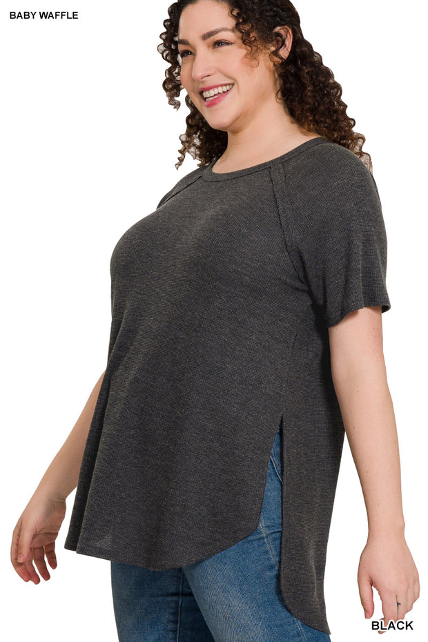 Outside Seam High Low Top