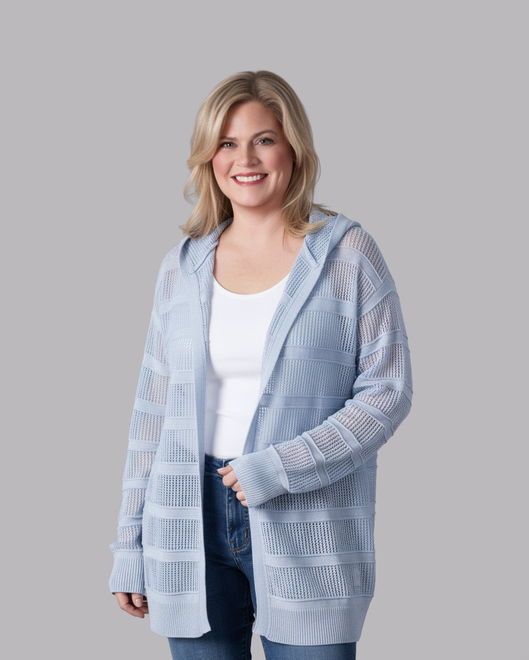 Blue-stripe-cardigan-stripe-sping-hooded