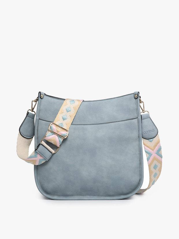 Misty Blue Guitar Strap Crossbody