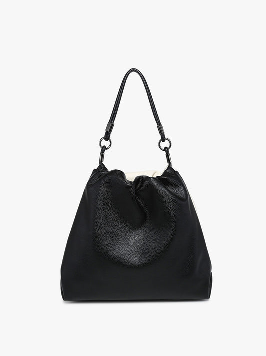 Two-Tone Noelle Hobo Bag