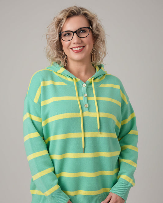 staccato-mint-yellow-stripe-hoodie