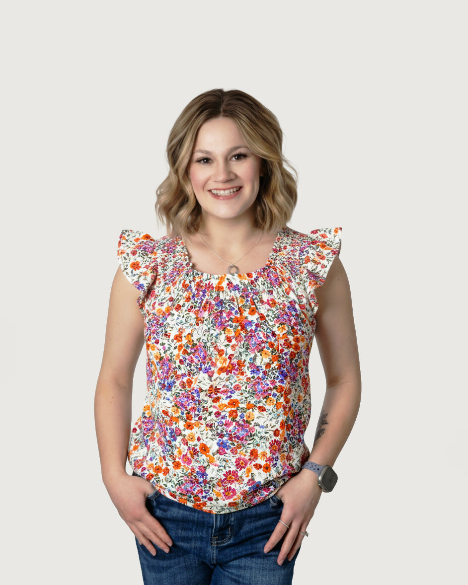 floral-flutter-sleeve-tank