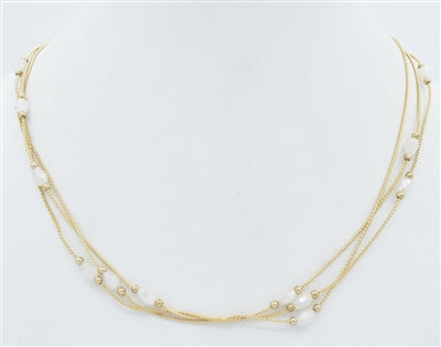 Triple Layered Twisted Necklace