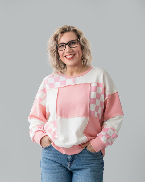 pink-white-checkered-sweatshirt
