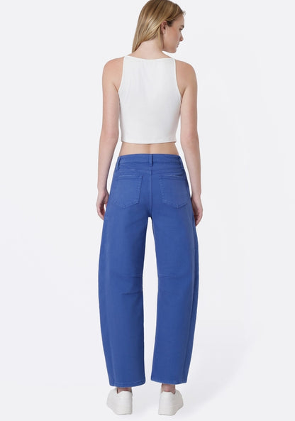 High Rise Barrel "Beaucoup Blue" Jeans