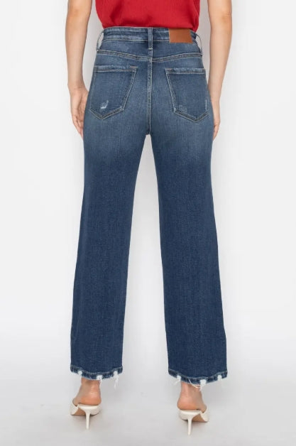 Artemis - Tummy Control High Rise Ankle Straight Jeans