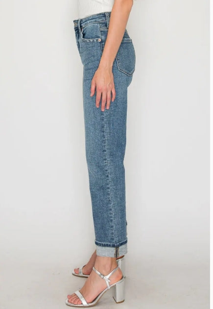 Artemis - High Rise Slim Straight Jeans