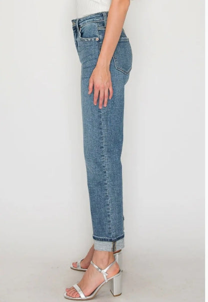 Artemis - High Rise Slim Straight Jeans