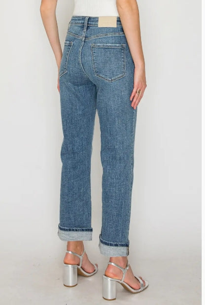 Artemis - High Rise Slim Straight Jeans