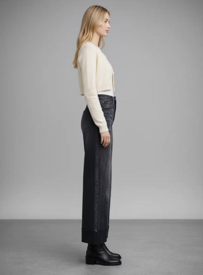 Artemis - Transform Tummy Control Black Cuff Jean