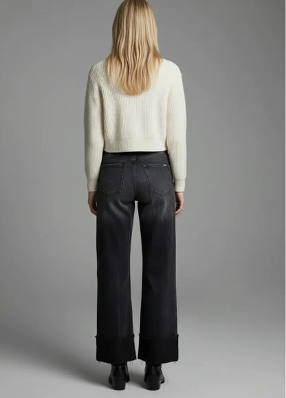 Artemis - Transform Tummy Control Black Cuff Jean