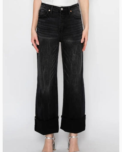 Artemis - Transform Tummy Control Black Cuff Jean