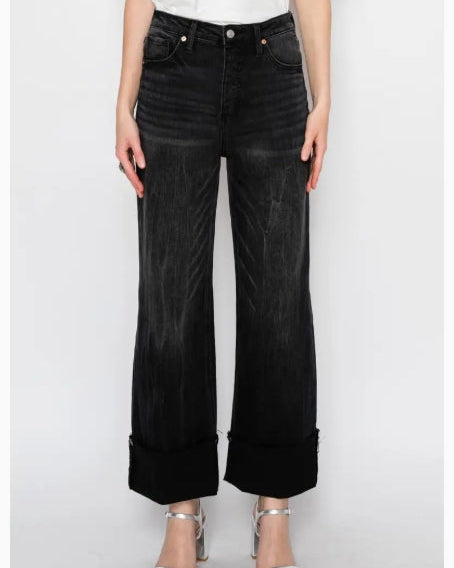 Artemis - Transform Tummy Control Black Cuff Jean