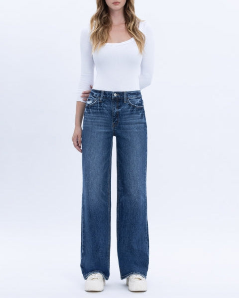 Vervet "Dark Wash Clare" 90's Wide Leg