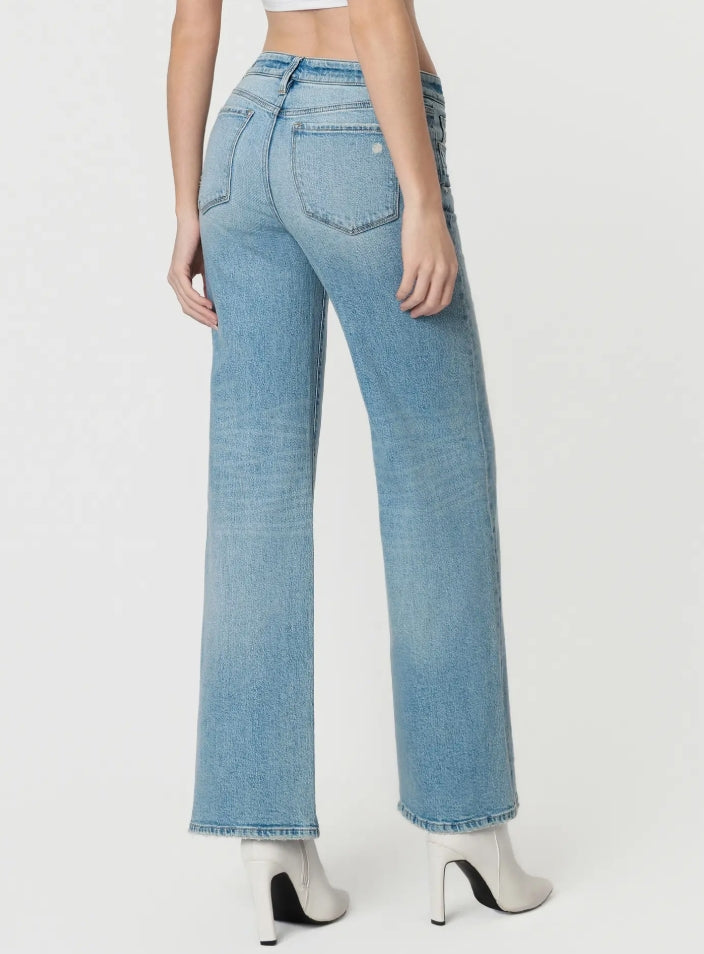 Flying Monkey - "Cleverness" Low Rise Wide Leg Jean