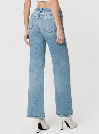 Flying Monkey - "Cleverness" Low Rise Wide Leg Jean