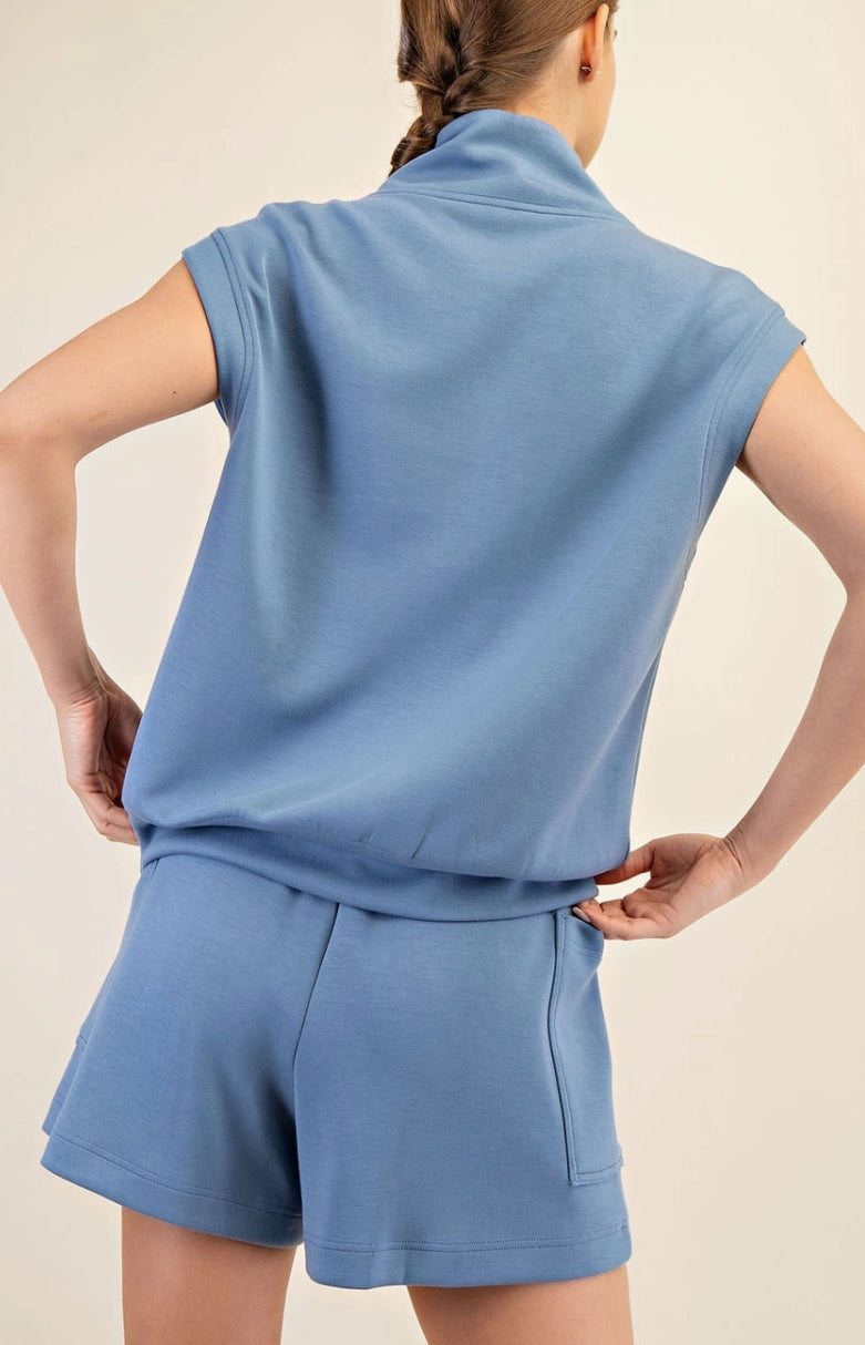 Sleeveless Modal V-Neck Top