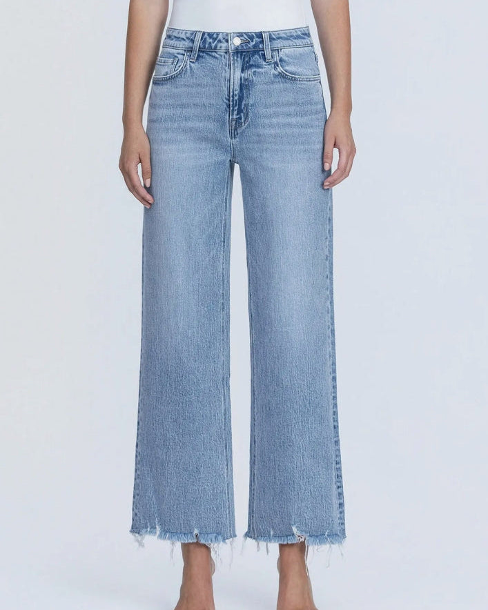 Vervet -"God Given" Mid Rise Ankle Wide Leg