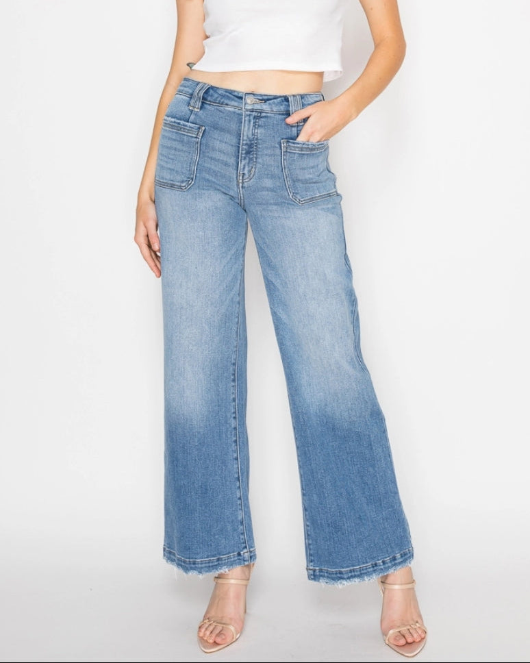 Artemis - Eco Friendly High Rise Slim Palazzo