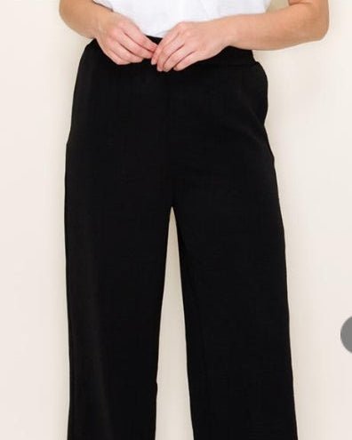 Black Wide Leg Dress Pants