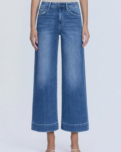 Flying Monkey - High Rise Crop Wide Leg  "Let it Rain"