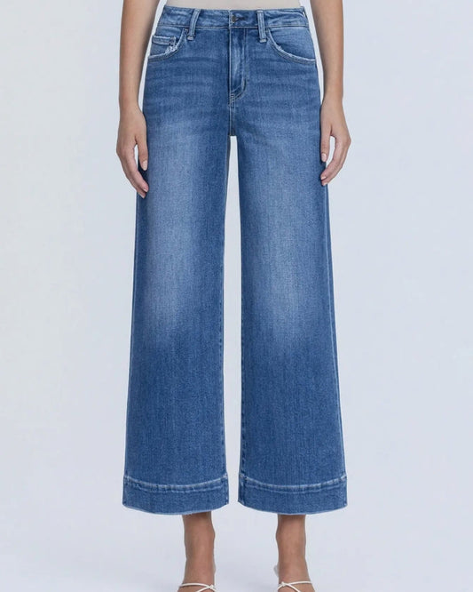 Flying Monkey - High Rise Crop Wide Leg  "Let it Rain"