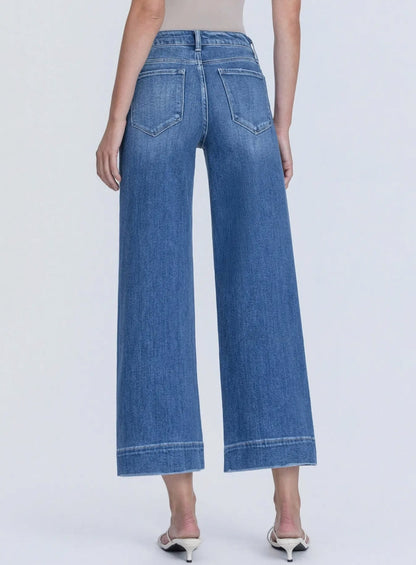 Flying Monkey - High Rise Crop Wide Leg  "Let it Rain"