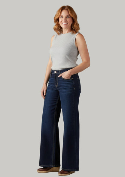 Vervet - Mid Rise Wide Leg Trouser "Surviving"