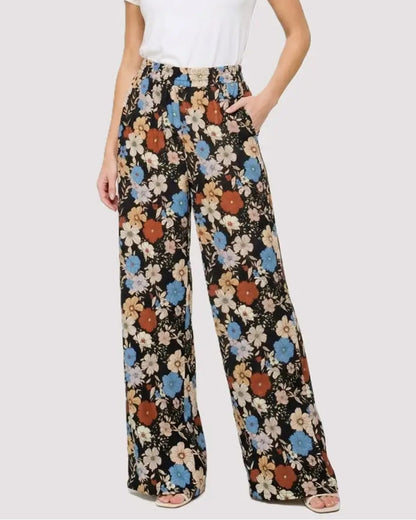 Floral Wide Leg Pants