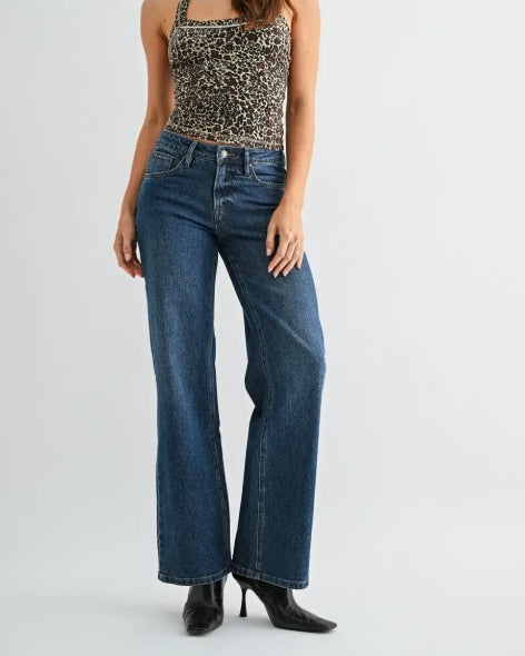 Vulcan Wash Mid-Rise Wide Leg