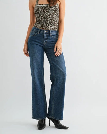 Vulcan Wash Mid-Rise Wide Leg