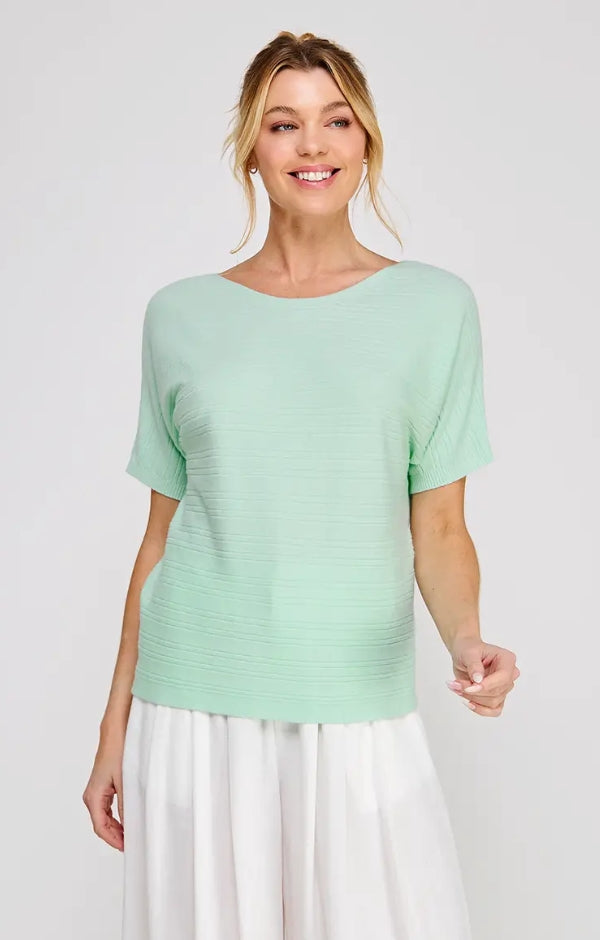Soft Rib Short Sleeve Top