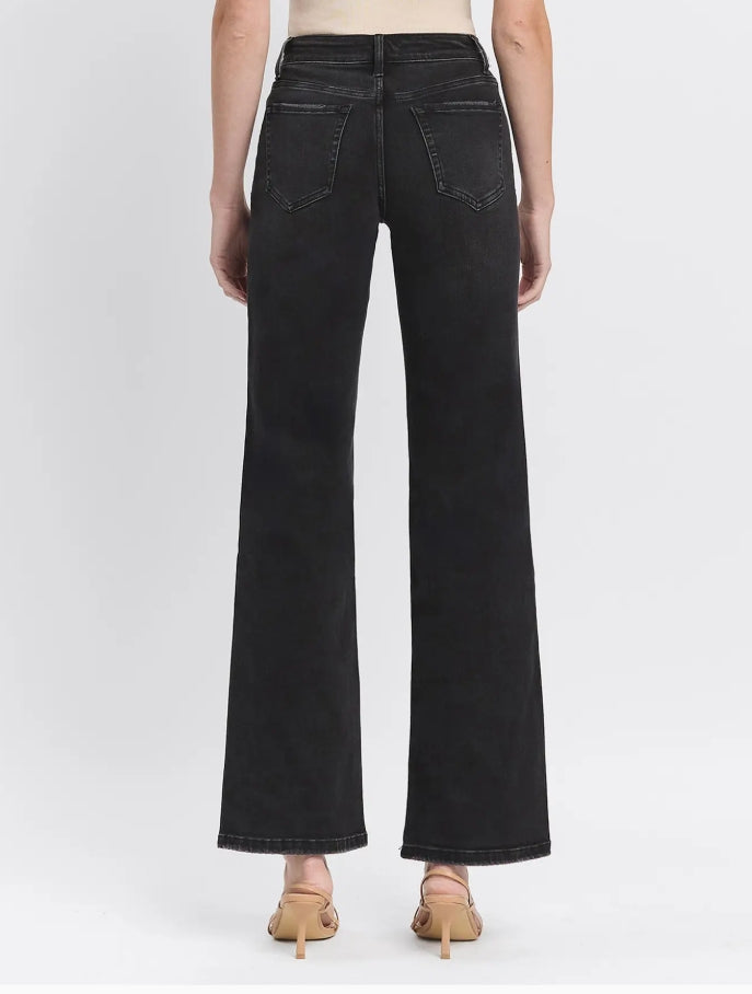 High Rise Full Length Black Loose Fit Jeans "Encourage"
